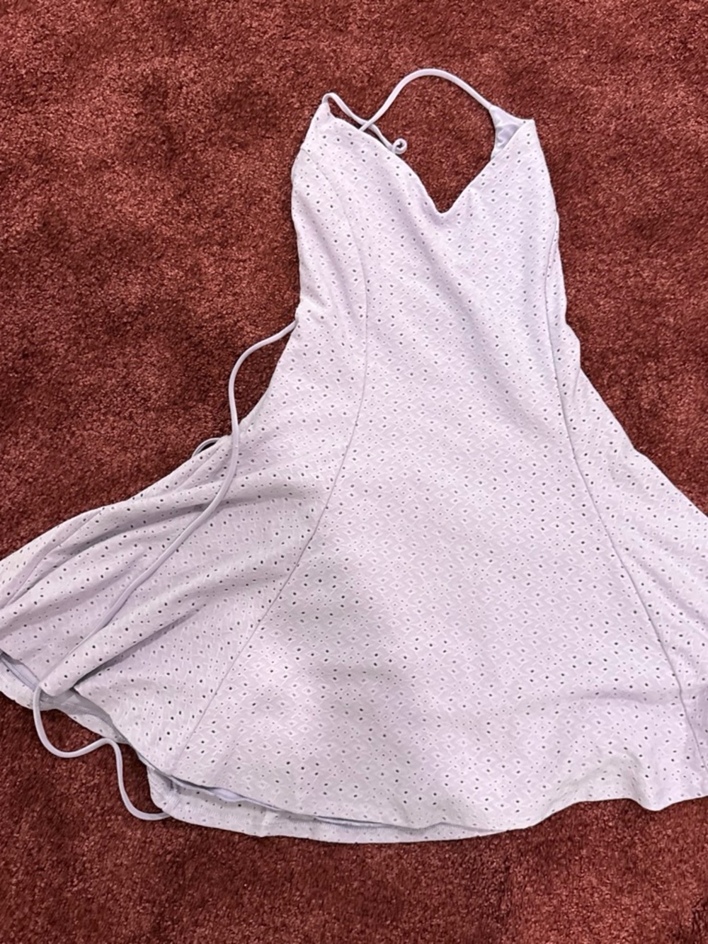 Lucy in the Sky Lavender Eyelet Slip Dress